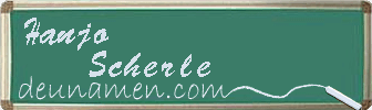 Hanjo Scherle Visitenkarte
